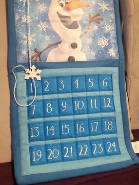 Disney Frozen Olaf Advent Calender Fun Star Insert Christmas 24 Days Countdown
